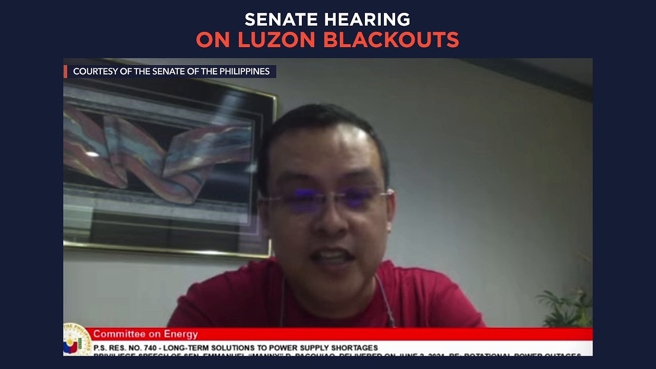Senate hearing on Luzon blackouts