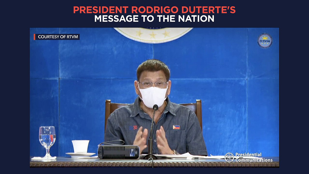 President Duterte's recorded message to the nation | Monday, June 21
