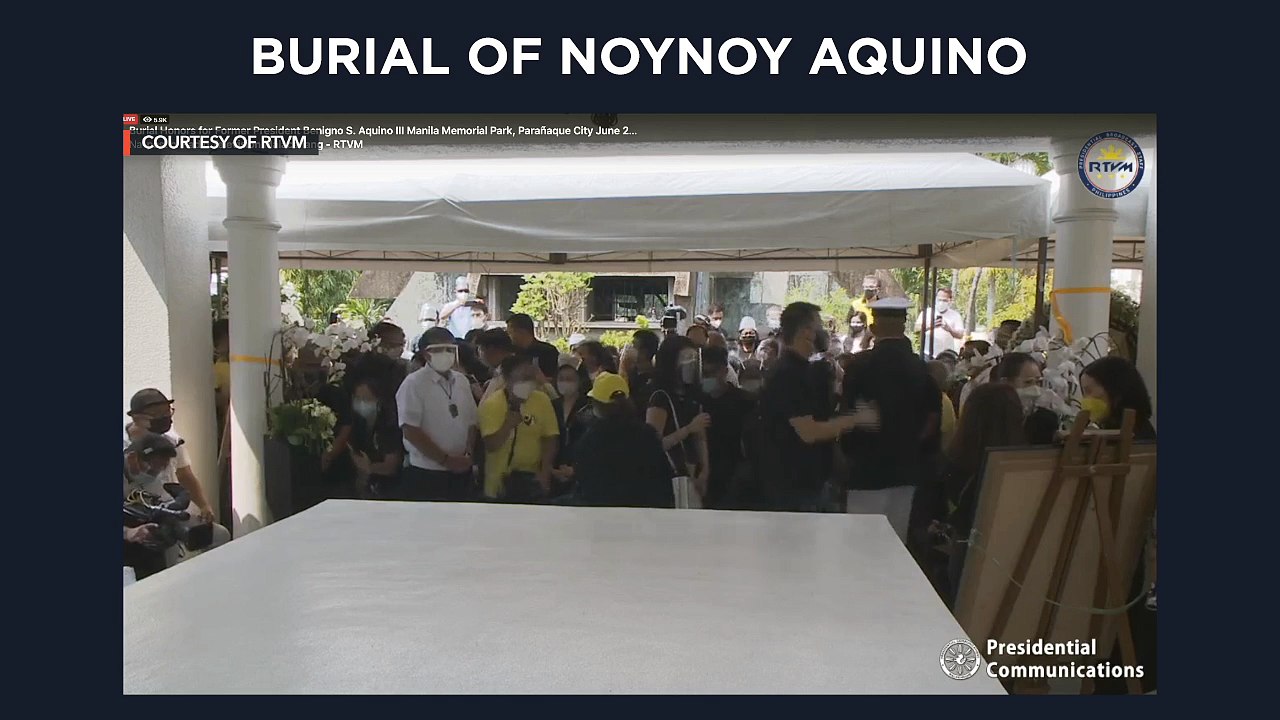 Burial of former Philippine president Noynoy Aquino