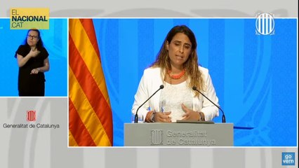 #ENDirecte | Patrícia Plaja compereix per donar compte dels acords aprovats en la reunió del Govern