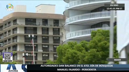 En Vivo | Autoridades dan balance en el 5to. día de búsqueda en derrumbe en #Surfide #Miami - Ahora