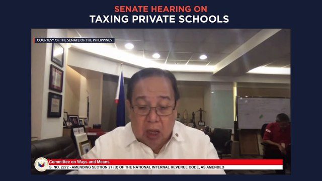 Senate of the Philippines: Hearing on taxing private schools