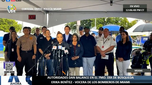 En Vivo | Autoridades dan balance en el 7mo. día de búsqueda en derrumbe en #Surfide #Miami - Ahora