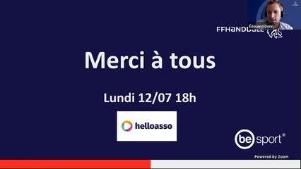 FFHandball : Webinaire - Venez découvrir Be Sport