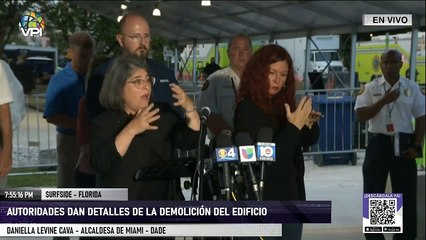 En Vivo | #Surfside #Florida | Autoridades dan detalles de la demolición del edificio Champlain Towers - #4Jul