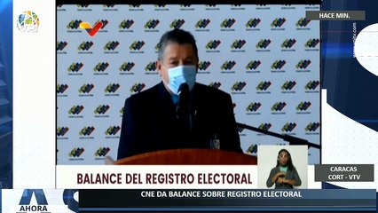 En Vivo | CNE da balance sobre el registro electoral en #Venezuela - Ahora