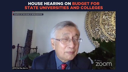 House hearing on budget of state universities and colleges