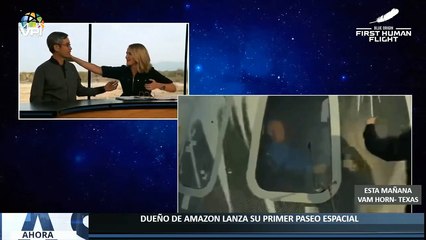 Dueño de Amazon lanza su primer cohete para paseo espacial - #20Jul - Ahora