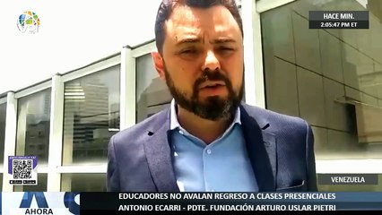 Educadores en #Venezuela no avalan regreso a clases presenciales - #21Jul - Ahora