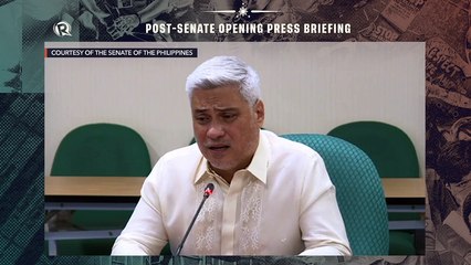 Post-Senate Opening press briefing