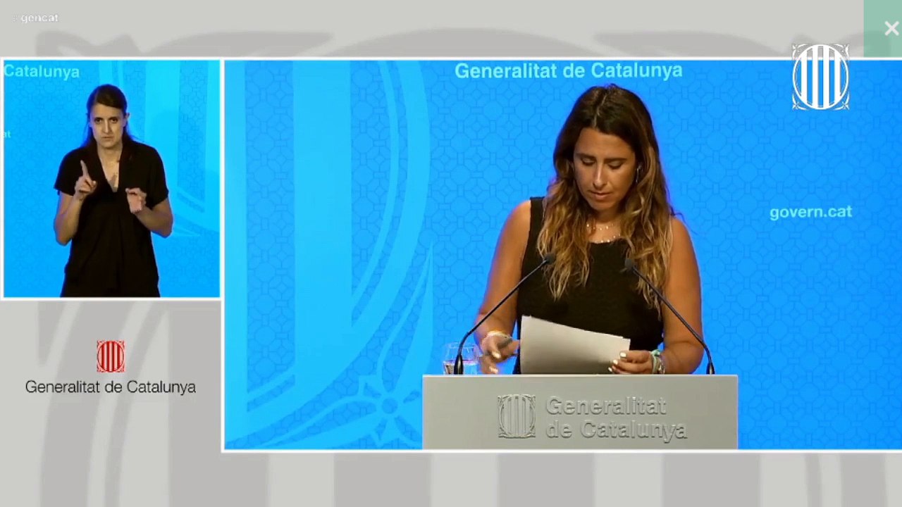 #ENDirecte | Roda de premsa per informar sobre els acords de Govern
