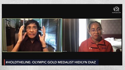 #HoldTheLine: Maria Ressa talks to Hidilyn Diaz