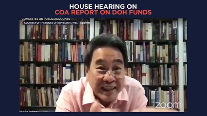 House hearing on Commission on Audit’s (COA) report on the funds of Department of Health (DOH)