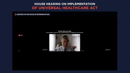 House hearing on DOH & Philhealth's implementation of Universal Healthcare Act