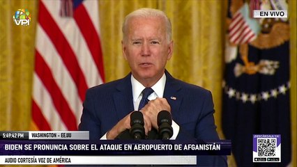 En Vivo | Biden se pronuncia sobre el ataque en el aeropuerto en #Afganistán - #26Ago