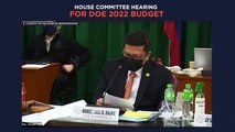 House committee hearing for DOE 2022 budget