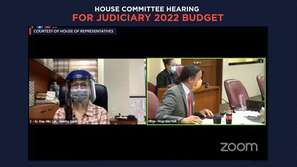 House committee hearing for the Judiciary's 2022 budget