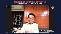 President Duterte's recorded message to the nation | aired Saturday, September 11