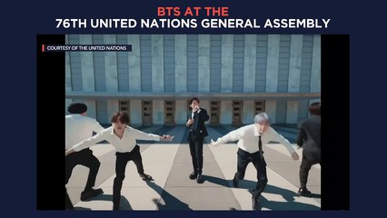 Video herunterladen: BTS at the 76th United Nations General Assembly