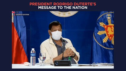 President Duterte's recorded message to the nation | Monday, September 20