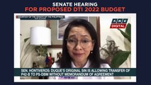 Senate hearing on proposed 2022 budget for DTI