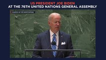 US President Joe Biden at the 76th United Nations General Assembly