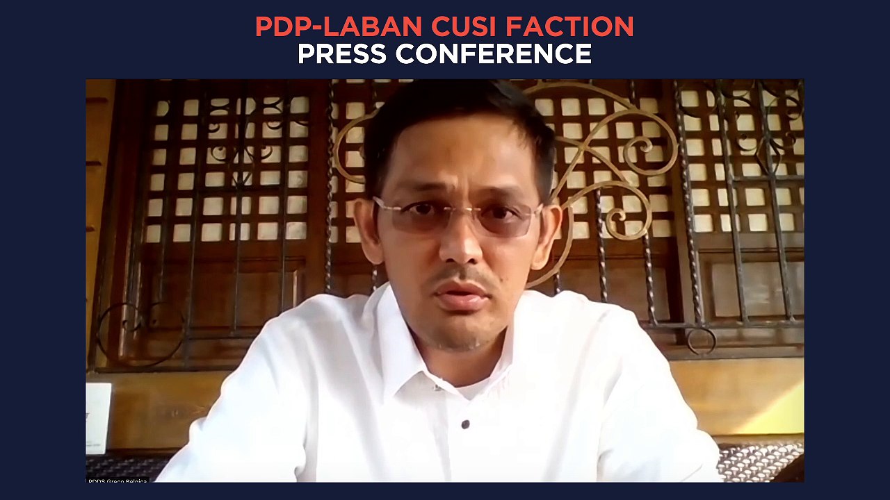 PDP-Laban Cusi faction press conference