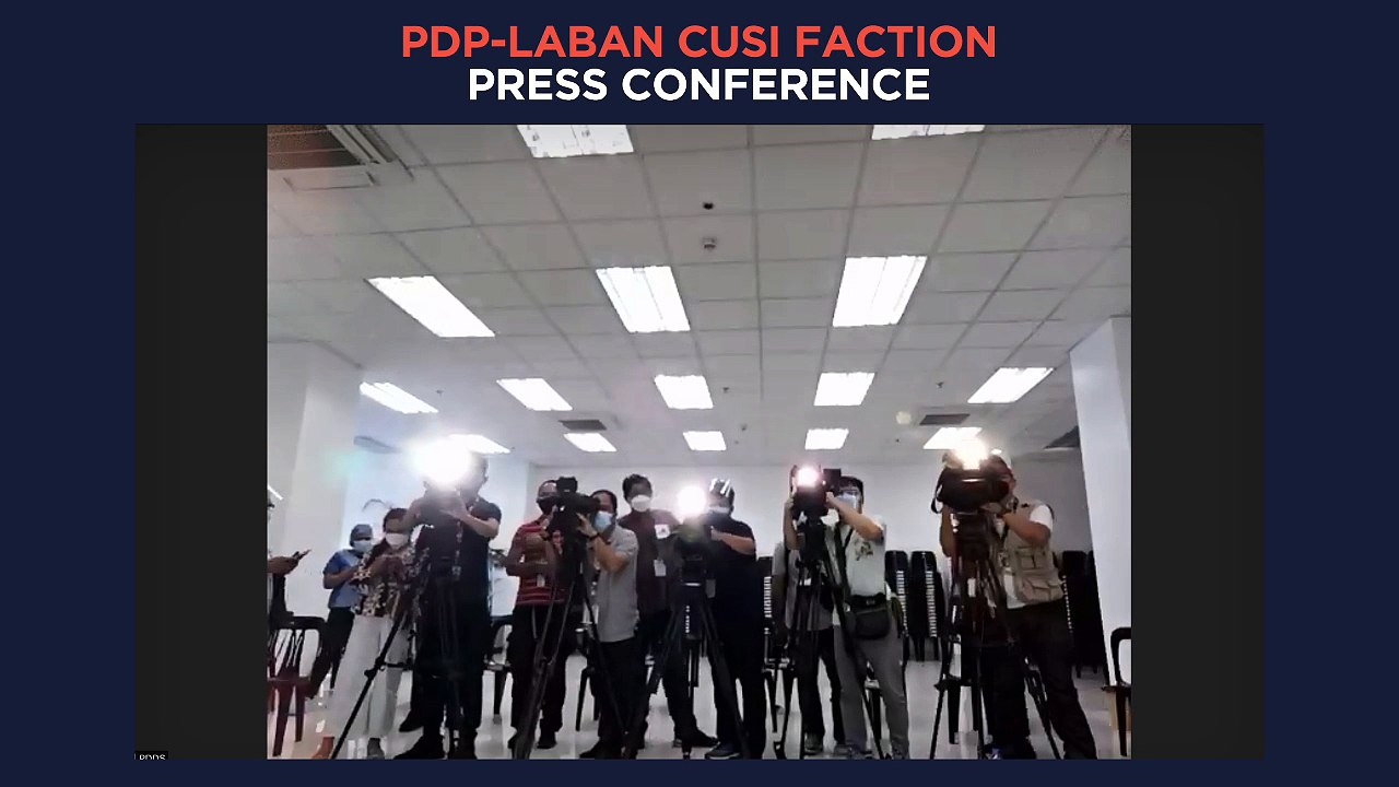 PDP-Laban Cusi faction press conference