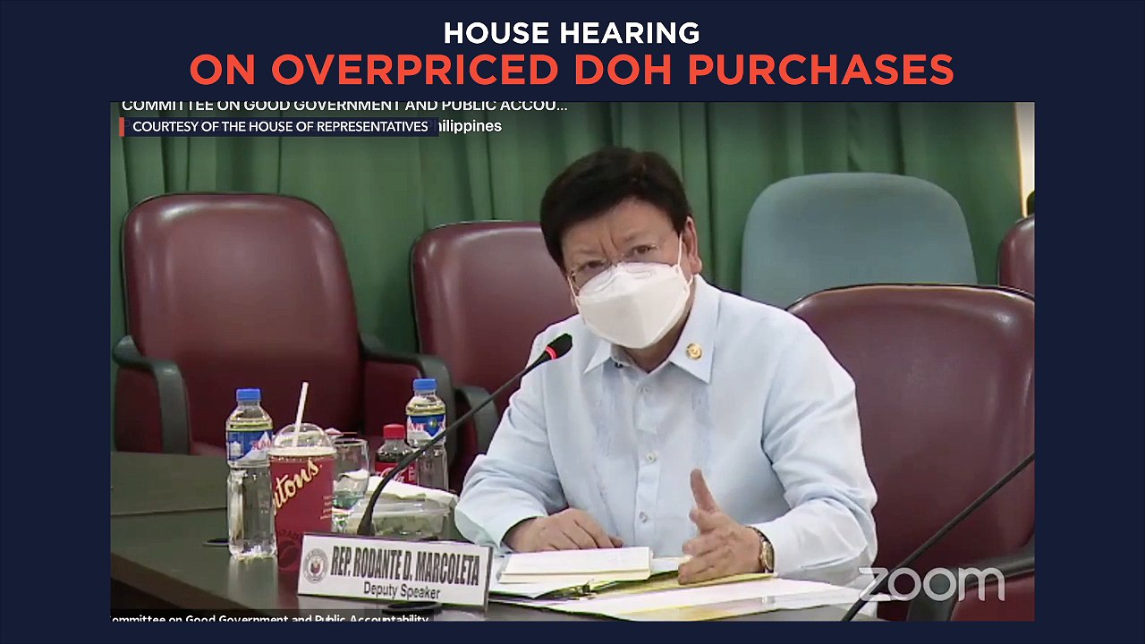 House hearing on overpriced DOH purchases
