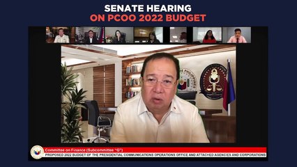 Senate hearing on proposed 2022 budget for PCOO