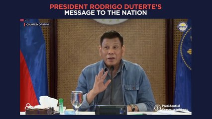 President Duterte's recorded message to the nation | Thursday, September 30