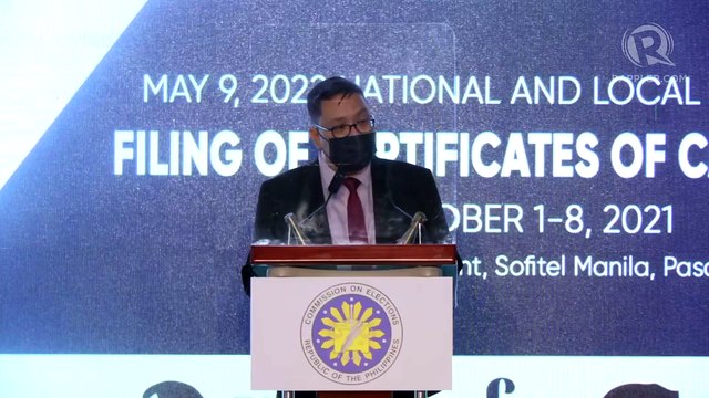 STREAM 2: Filing of certificates of candidacy for 2022 Philippine elections | Friday, October 1