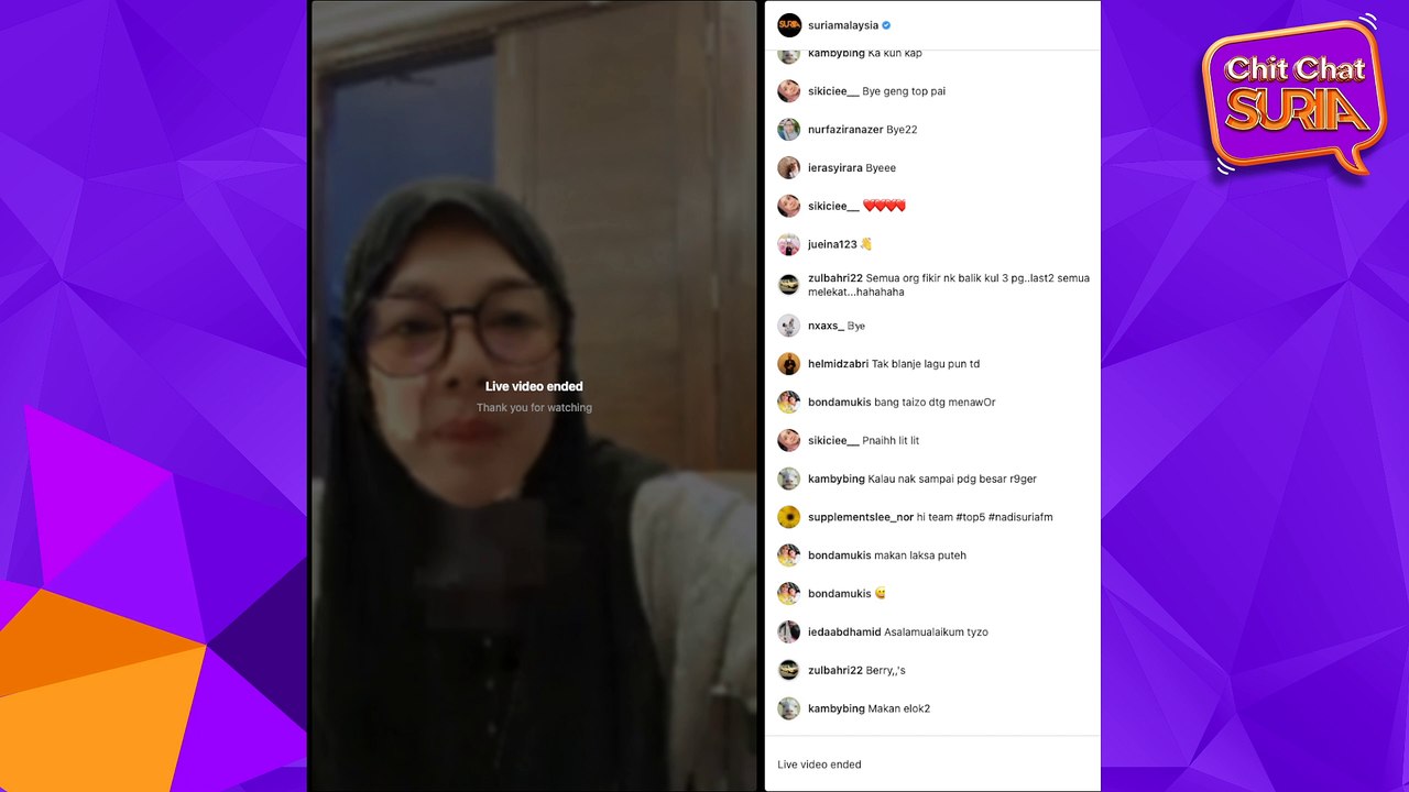 LIVE | Chit Chat Suria Syamel & Ernie X Suria Petang