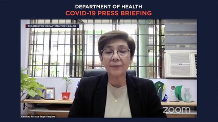 Department of Health updates on COVID-19 in the Philippines | Monday, October 18