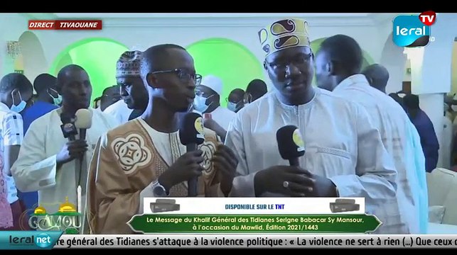 DIRECT TIVAOUANE - Cérémonie Officielle - Le Message du Khalif Sérigne Babacar Sy Mansour