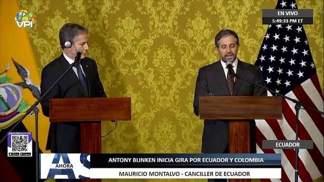 En Vivo | Antony Blinken inicia gira por #Ecuador y #Colombia - #19Oct - Ahora