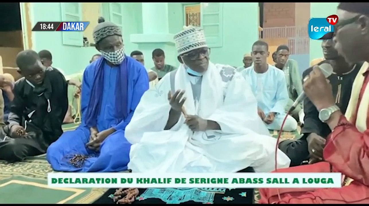 DECLARATION DU KHALIF DE SERIGNE ABASS SALL SERIGNE CHEIKH TIDIANE SALL
