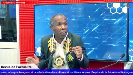 Chiconi FM-TV avec Soulaimana Noussoura nous parlons de la revue de l'actualité pour Mayotte
