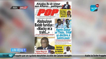LOU BESS CI XIBAAR YI 15H GMT - CE 27 / 10/ 2021 – PR  MOUSTAPHA THIOUNE- #LERALTV