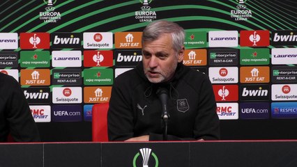 La conférence de presse d'Adrien Truffert et Bruno Genesio avant #SRFCMURA