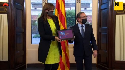 #ENDirecte | El conseller d'Economia i Hisenda lliura a la presidenta el Projecte de llei de pressupostos de la Generalitat per al 2022