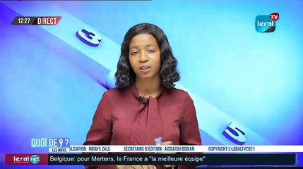 QUOI DE 9 ? LES INFOS 12H GMT - CE 11 /11/ 2021 - PR: THILO MAMADOU SAM- #LERALTV