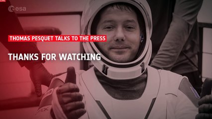 Suivez la conférence de presse de Thomas Pesquet après son retour sur Terre