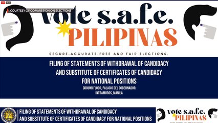 Comelec press briefing | Saturday, November 13