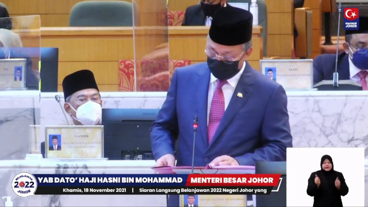 ((LIVE)) Pembentangan Belanjawan Johor 2022 "Memperhebat Kesejahteraan Johor"