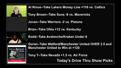 Live Free Picks Drive Thru Show  NCAAB NCAAF NBA Picks 11-19-2021
