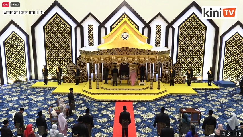 LIVE: Barisan exco Melaka angkat sumpah jawatan