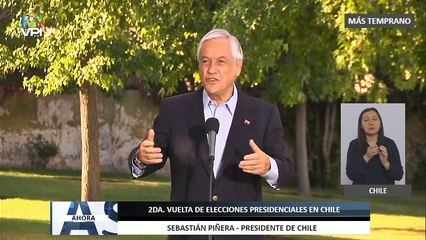 Sebastián Piñera ejerció su derecho al voto en 2da. vuelta de elecciones en #Chile - #19Dic - Ahora