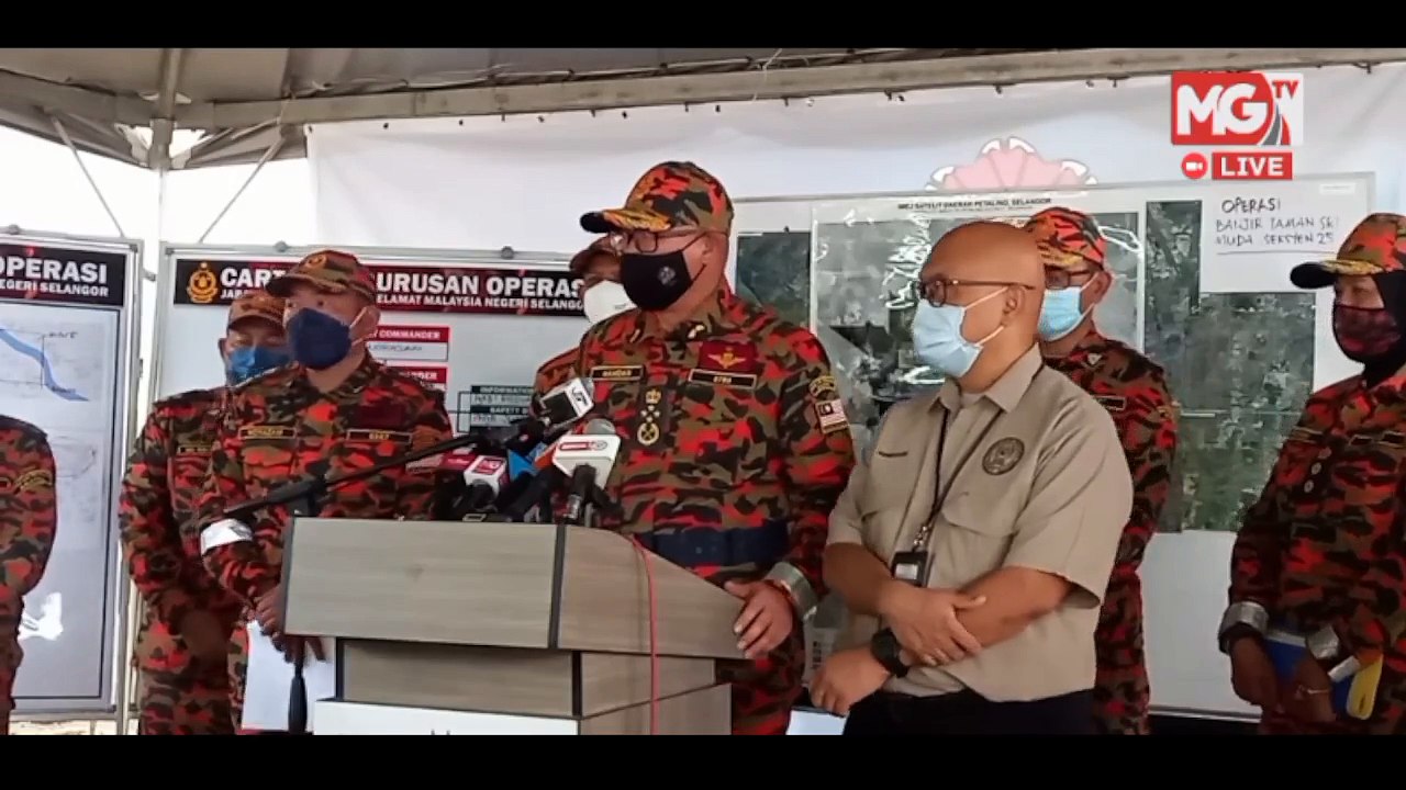 LIVE : Sidang Media Ops Banjir oleh Ketua Pengrah Jabatan Bomba dan Penyelamat Malaysia