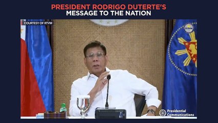 President Duterte's recorded message to the nation | Monday, December 27